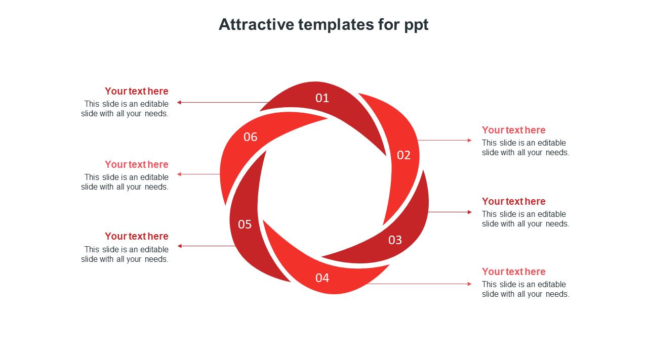 attractive templates for ppt-red